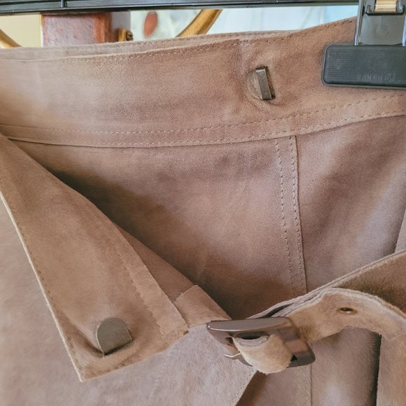 Olsen Europe Suede Wrap Skirt US 4 - Picture 6 of 10